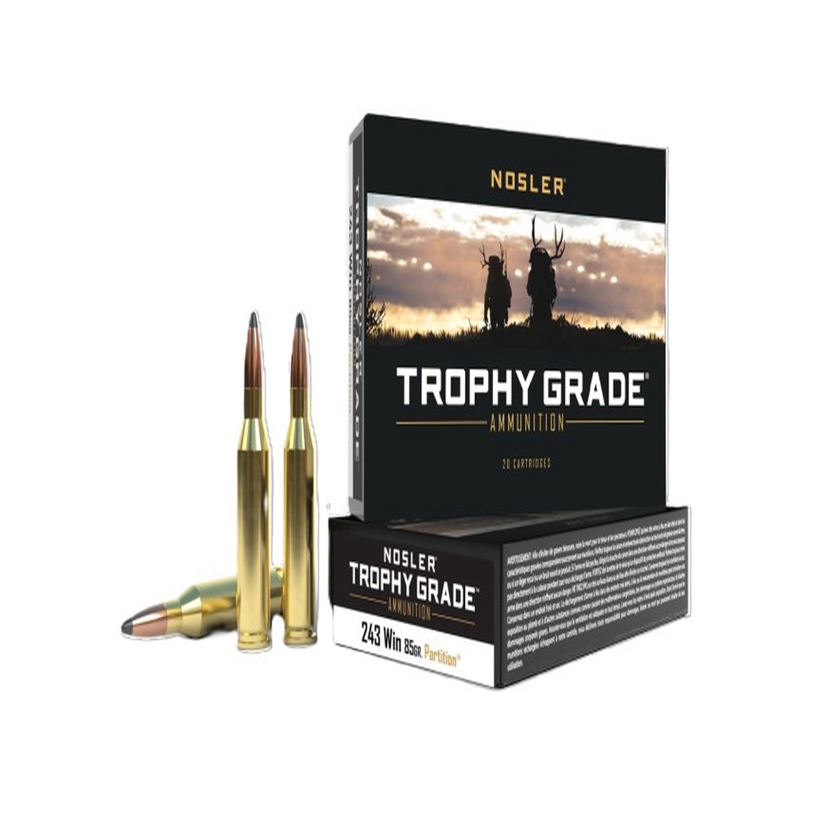 Nosler Trophy Grade Partition Rifle Ammunition