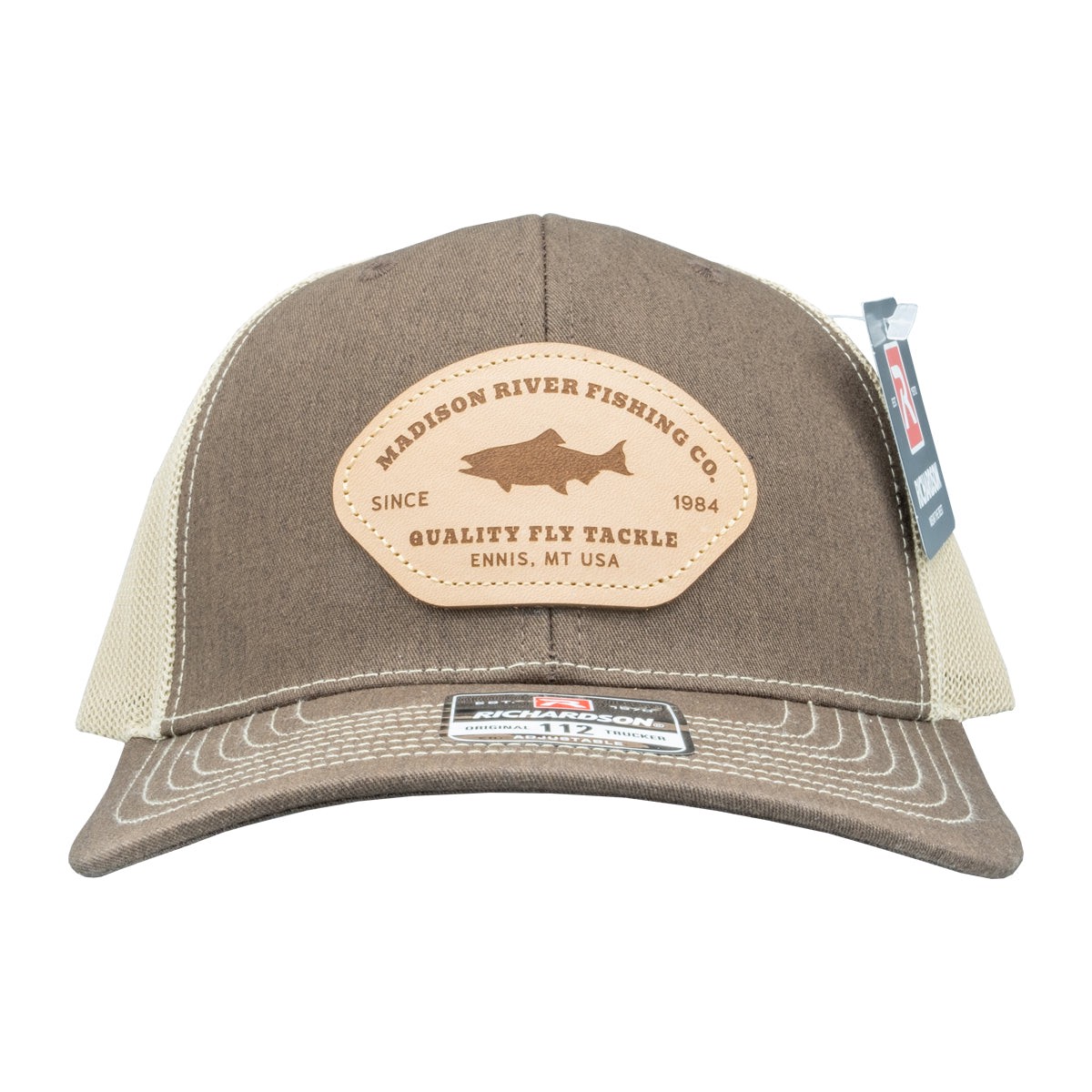 MRFC Patch Logo 112 Trucker Leather Patch Brown/Khaki