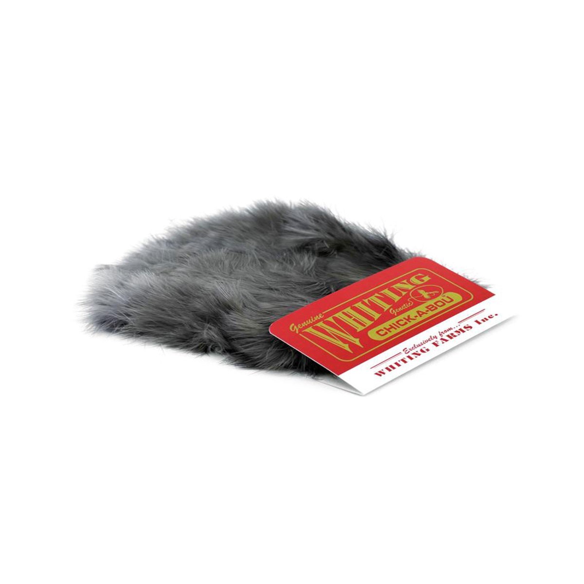 Chickabou Patch White Dyed Heron Gray