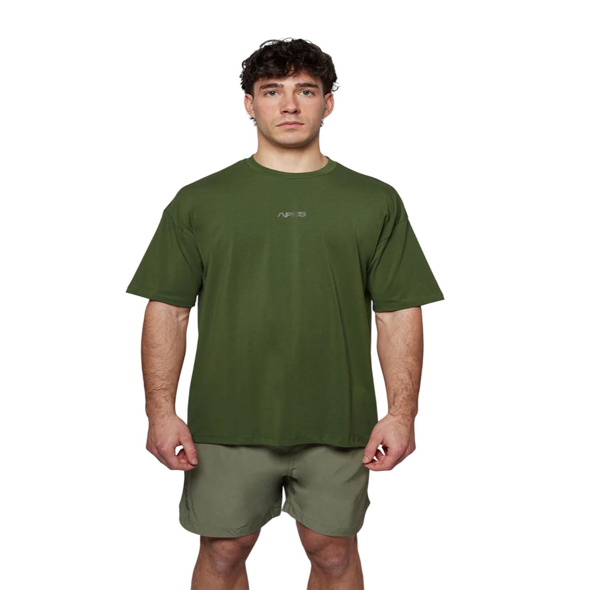 Statement Drop Tshirt Forest Green