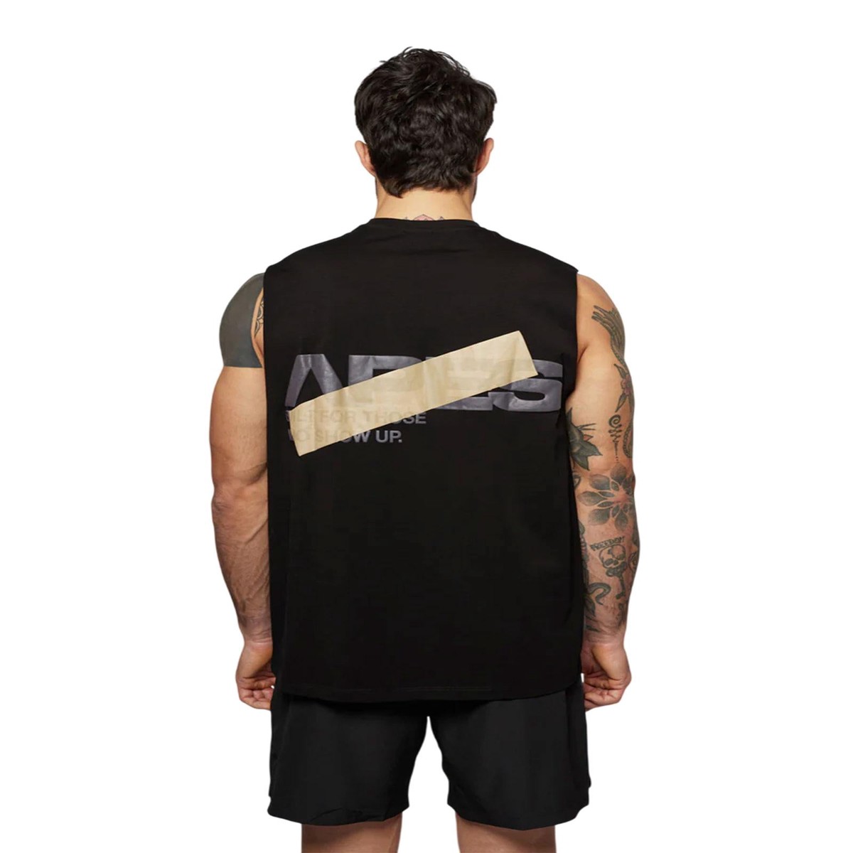 Bold Oversize Tank Solid Black
